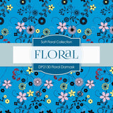 Soft Floral Damask Digital Paper DP2130 - Digital Paper Shop
