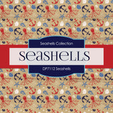 Seashells Digital Paper DP7112 - Digital Paper Shop