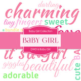 Baby Girl Digital Paper DW016 - Digital Paper Shop