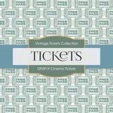 Cinema Ticket Digital Paper DP6919 - Digital Paper Shop