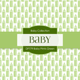 Baby Prints Green Digital Paper DP779 - Digital Paper Shop - 4