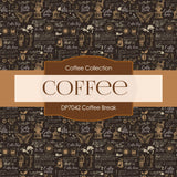 Coffee Break Digital Paper DP7042 - Digital Paper Shop
