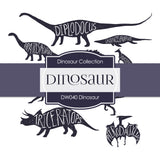 Dinosaur Digital Paper DW040 - Digital Paper Shop