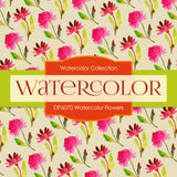 Watercolor Flowers Digital Paper DP6070 - Digital Paper Shop - 4