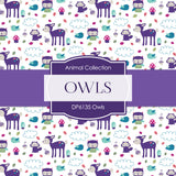 Owls Digital Paper DP6135B - Digital Paper Shop