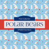 Polar Bears Digital Paper DP6683 - Digital Paper Shop
