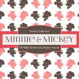 Minnie and Mickey Mouse Digital Paper DP1888 - Digital Paper Shop