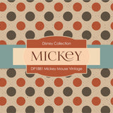 Mickey Mouse Vintage Digital Paper DP1881 - Digital Paper Shop