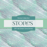 Green Tone Stones Digital Paper DP7145 - Digital Paper Shop
