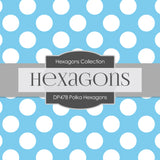 Polka Hexagons DP478 - Digital Paper Shop - 3