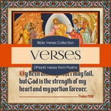 Verses From Psalms Digital Paper DP6645 - Digital Paper Shop