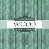 Wood Antique Teal Digital Paper DP024 - Digital Paper Shop
