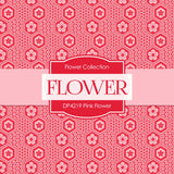 Pink Flower Digital Paper DP4219A - Digital Paper Shop
