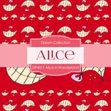 Alice In Wonderland Digital Paper DP4011 - Digital Paper Shop