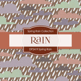 Spring Rain Digital Paper DP2419 - Digital Paper Shop