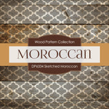 Sketched Moroccan Digital Paper DP6334A - Digital Paper Shop