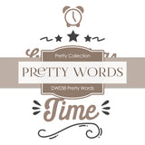 Pretty Words Digital Paper DW038 - Digital Paper Shop