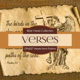 Verses From Psalms Digital Paper DP6637 - Digital Paper Shop