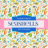 Seashells Digital Paper DP7110 - Digital Paper Shop