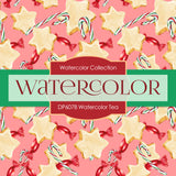 Watercolor Tea Digital Paper DP6078 - Digital Paper Shop - 3