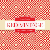 Red Vintage Digital Paper DP4178 - Digital Paper Shop