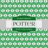 Potter Numbers Digital Paper DP6791 - Digital Paper Shop