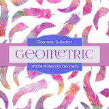 Watercolor Geometry Digital Paper DP3258A - Digital Paper Shop