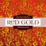 Red Gold Digital Paper DP696 - Digital Paper Shop
