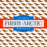 Funny Arctic Digital Paper DP6686 - Digital Paper Shop