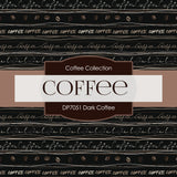 Dark Coffee Digital Paper DP7051 - Digital Paper Shop