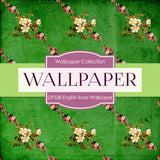 English Rose Wallpaper Digital Paper DP538 - Digital Paper Shop