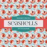 Seashells Digital Paper DP7105 - Digital Paper Shop