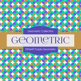 Purple Geometric Digital Paper DP6447 - Digital Paper Shop