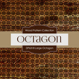 Large Octagon Digital Paper DP6318A - Digital Paper Shop
