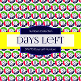 Days Left Numbers Digital Paper DP6775 - Digital Paper Shop