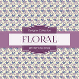 Chic Floral Digital Paper DP1299 - Digital Paper Shop