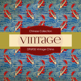 Vintage China Digital Paper DP6935 - Digital Paper Shop