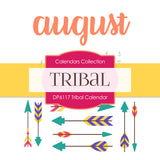 Tribal Calendar Digital Paper DP6117 - Digital Paper Shop