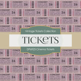Cinema Ticket Digital Paper DP6923 - Digital Paper Shop