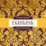 Gold Damask Digital Paper DP589 - Digital Paper Shop