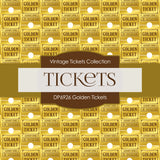 Golden Ticket Digital Paper DP6926 - Digital Paper Shop