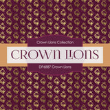 Crown Lions Digital Paper DP6887 - Digital Paper Shop