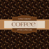 Coffee Cafe Digital Paper DP7035 - Digital Paper Shop