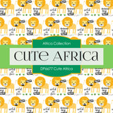Cute Africa Digital Paper DP6677 - Digital Paper Shop