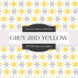 Grey & Yellow Digital Paper DP1220 - Digital Paper Shop