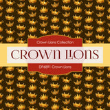 Crown Lions Digital Paper DP6891 - Digital Paper Shop