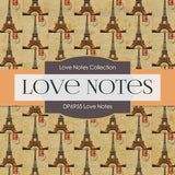 Love Notes Digital Paper DP6955 - Digital Paper Shop