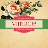 Vintage Flowers Digital Paper DP6028 - Digital Paper Shop - 2