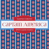 Captain America Digital Paper DP074 - Digital Paper Shop