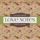 Love Notes Digital Paper DP6961 - Digital Paper Shop